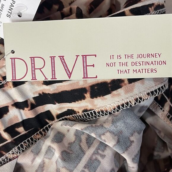 Willow Drive X-Large Wide Leg Pants Elastic Waist Stretch Safa Cheetah Multi New - Picture 5 of 8